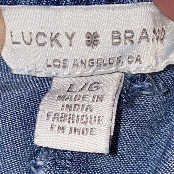 Lucky Brand Paperbag Waist Wide Leg Shorts in Fisherman’s Blue size Large - Picture 12 of 16